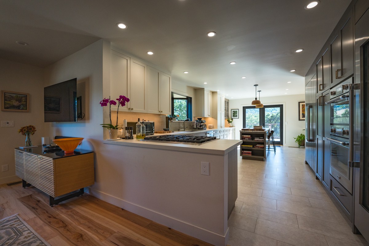 Bennett Valley remodel — exterior with landscaping